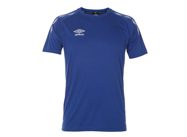 UMBRO UX-1 Trn Tee jr Blå/Hvit 116 Enklere teknisk T-skjorte 